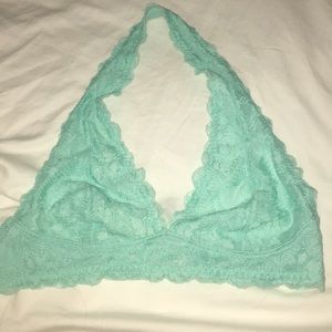 Light blue halter bralette